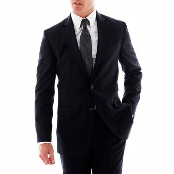 🆕 STAFFORD Travel Suit Jacket Classic Fit Black NWT - Picture 13 of 13